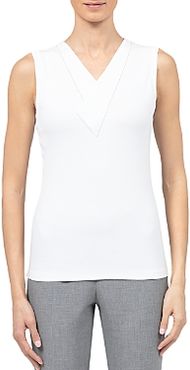 Asymmetric V-Neck Top