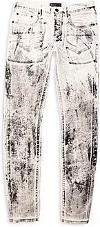 Slim Fit Jeans in White X-Ray