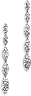 Diamond Marquise Drop Earrings in 14K White Gold, 1.5 ct. t.w. - 100% Exclusive
