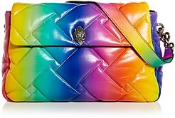 Large Kensington Ombre Rainbow Soft Leather Shoulder Bag