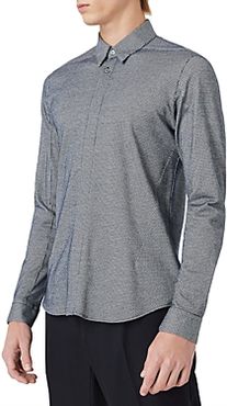 Emporio Armani Textured Long Sleeve Shirt