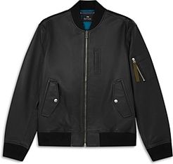 Leather Bomber Jacket