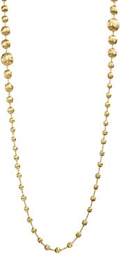 18K Yellow Gold Africa Bead Necklace, 36