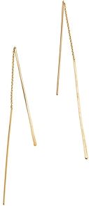14K Yellow Gold Wire Threader Earrings
