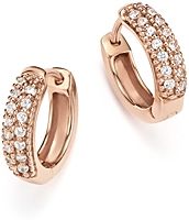 Diamond Mini Hoop Earrings in 14K Rose Gold, .15 ct. t.w. - 100% Exclusive