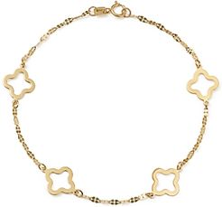 Quatrefoil Station Bracelet in 14K Yellow Gold - 100% Exclusive