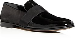 Bryden Suede & Patent Leather Smoking Slippers - Regular