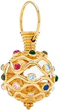 18K Yellow Gold Theodora Amulet with Diamonds & Multi Gemstones