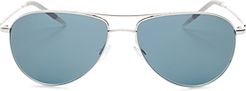 Benedict Aviator Sunglasses, 59mm