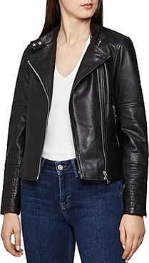 Tallis Leather Biker Jacket