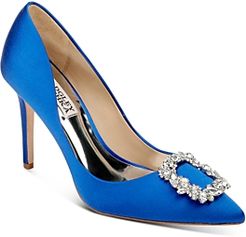 Cher Crystal Buckle Pumps