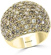 Brown Diamond Ombre Statement Ring in 14K Yellow Gold - 100% Exclusive