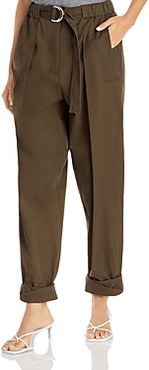 Utility Belted Twill Pants