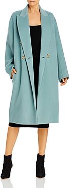 Double Breasted Oversized Wool Blend Coat