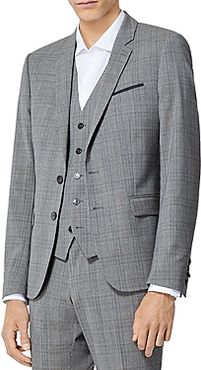 Prince of Wales Wool Blend Gray Formal Jacket