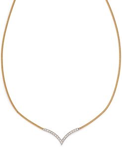 18K Yellow and White Gold Diamond Pave Necklace, 16.5 - 100% Exclusive