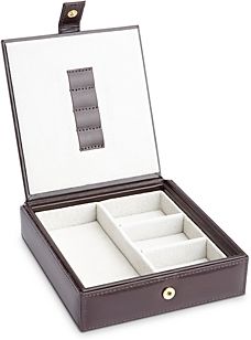 Leather Watch & Cufflink Travel Case