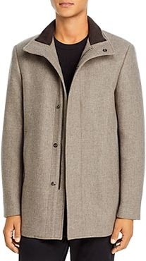Clarence Traceable Wool Blend Melton Coat