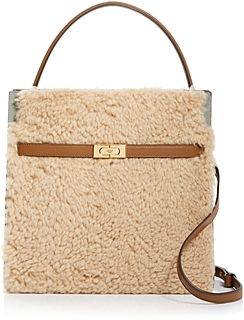 Lee Radziwill Shearling Convertible Satchel