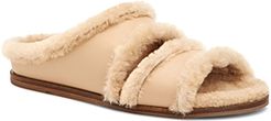 Iminan Shearling & Leather Slippers