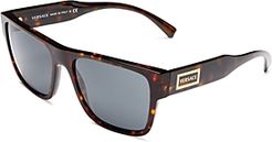 Unisex 90s Square Sunglasses, 56mm