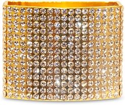 Classic Crystal Studded Modern Napkin Ring, Set of 4