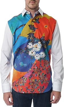 Floral Print Limited Edition Classic Fit Long Sleeve Shirt