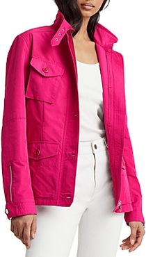 Lauren Ralph Lauren Buckle Neck Zipper Jacket