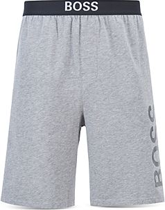 Identity Cotton Blend Tonal Logo Print Pajama Shorts