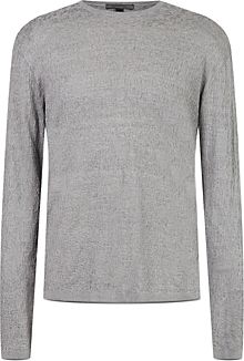 Lightweight Textured Crewneck Sweater