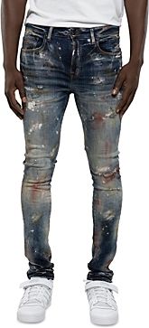 Wineberry Skinny Fit Jeans in Painter Wash