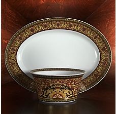 Rosenthal Meets Versace Medusa Vegetable Dish, Medium