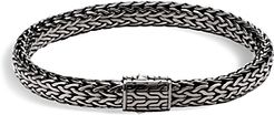 Sterling Silver Medium Flat Classic Chain Bracelet