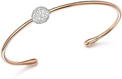 Sabbia Cuff Bracelet with Diamonds in 18K Rose Gold