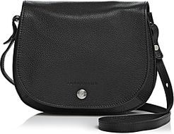 Le Foulonne Small Leather Saddle Handbag