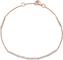 Diamond Bracelet in 14K Rose Gold, 0.20 ct. t.w. - 100% Exclusive