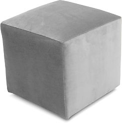 Jax Velvet Cube Ottoman