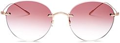 Coliena Round Sunglasses, 57mm