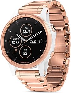 Fenix 5S Plus Rose Gold-Tone Link Bracelet Smartwatch, 42mm - 100% Exclusive
