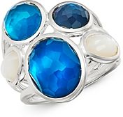 Sterling Silver Wonderland Blue Moon Five-Stone Ring