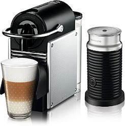 Pixie Espresso Machine by De'Longhi with Aeroccino Milk Frother