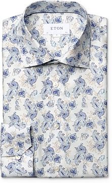 Lightweight Twill Paisley Slim Fit Dress Shirt