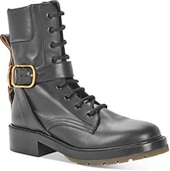 Diane Lace Up Combat Booties