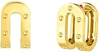 18K Yellow Gold Pois Moi Double Symphony Hoop Earrings