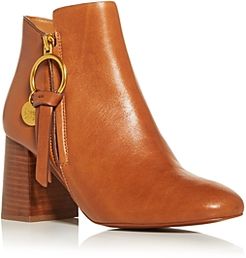 Louise High Block Heel Booties