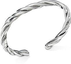 Narrow Twisted Cable Cuff Bracelet