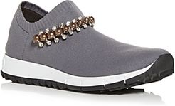 Verona Embellished Knit Slip On Sneakers