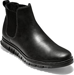 ZERGRAND Waterproof Pull On Chelsea Boots