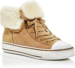 Vim Shearling High Top Sneakers