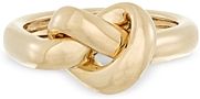 9K Yellow Gold Chunky Tube Knot Ring